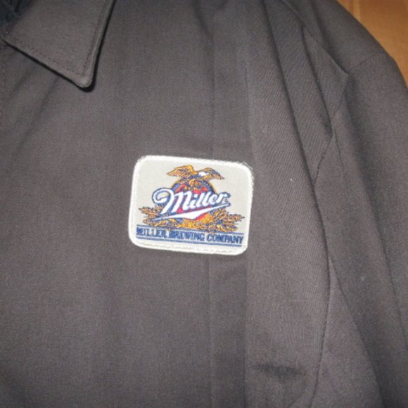 Red Kap Miller Brewing Company Brown Jacket - Picture 3 of 8